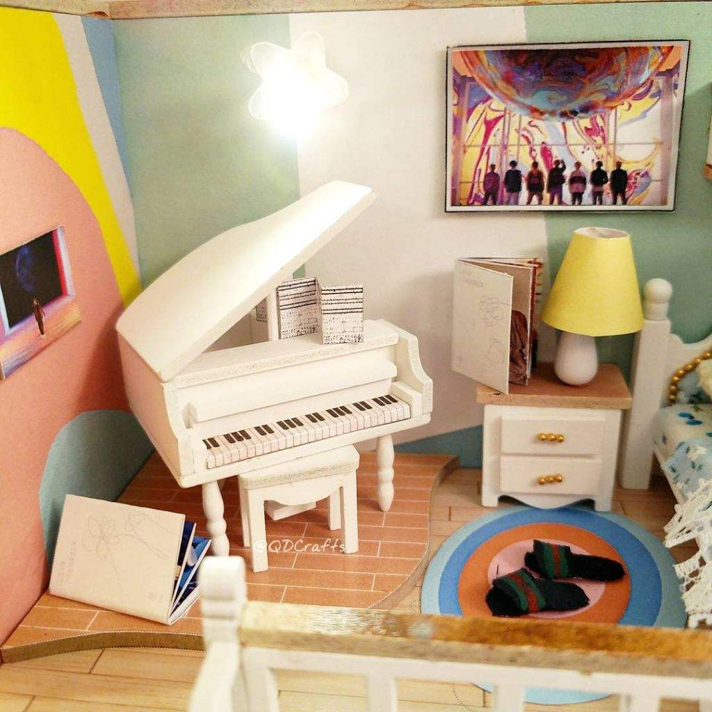DIY BTS Miniature Dollhouse DNA Theme ARMYs Amino