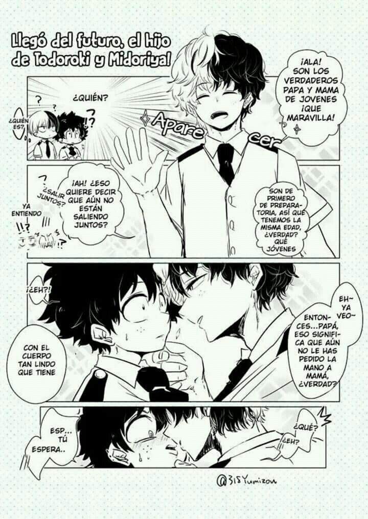 El hijo del TodoDeku viene del futuro Boku No Hero