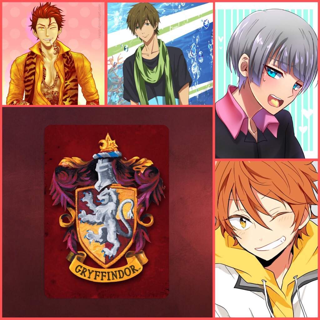 Some Free! characters and their houses at Hogwarts. | Free! Amino