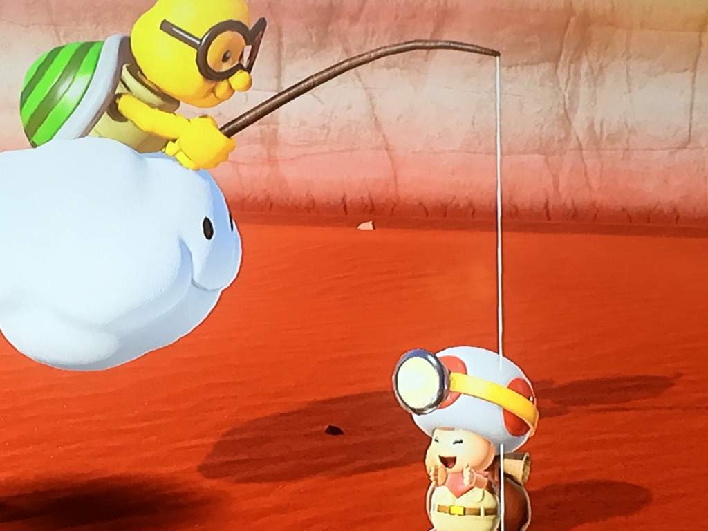 Lakitu Fishing Super Mario Odyssey