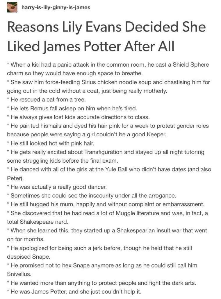 Harry Potter Ship Headcanons