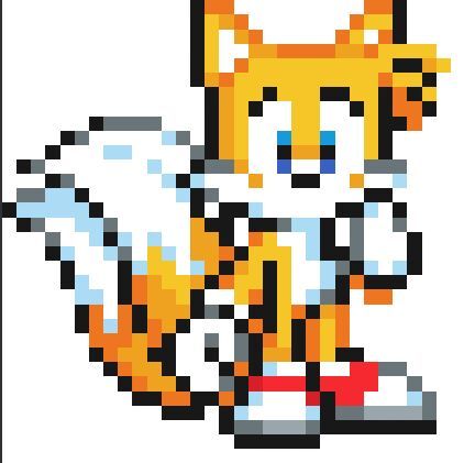 💛 Miles Tails Prower Pixel Art 💛 | Sonic the Hedgehog Español Amino