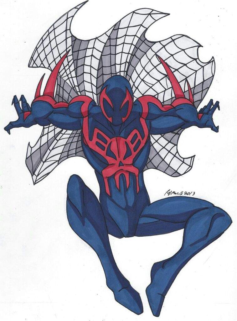 ?Dibujo de spiderman 2099? | •Spider Universe• Amino