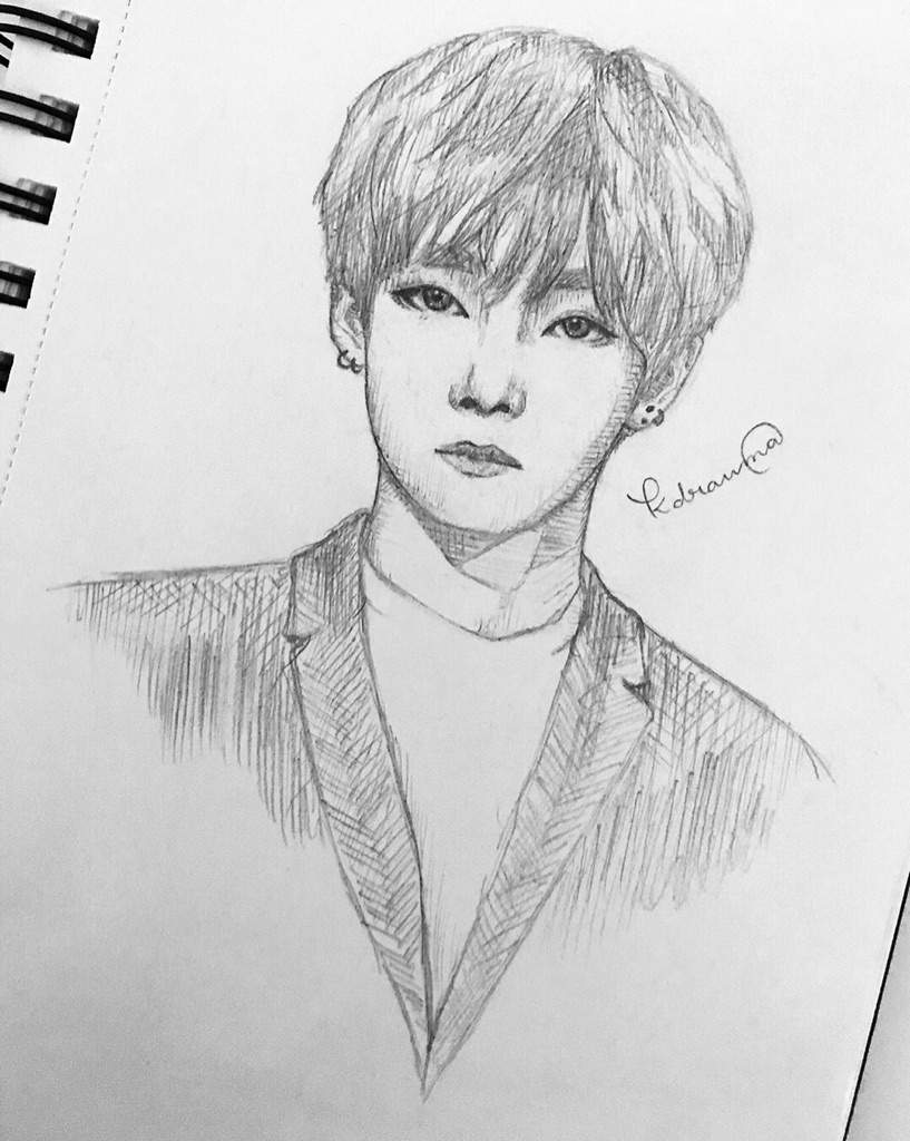  Taehyung sketch  ARMY s Amino