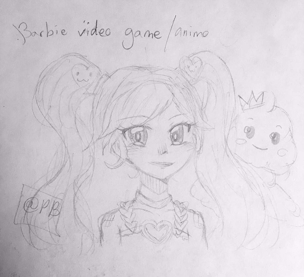 barbie game drawing