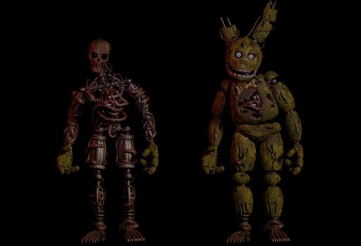 Springtrap without the upper suit. | Five Nights At Freddy's Amino