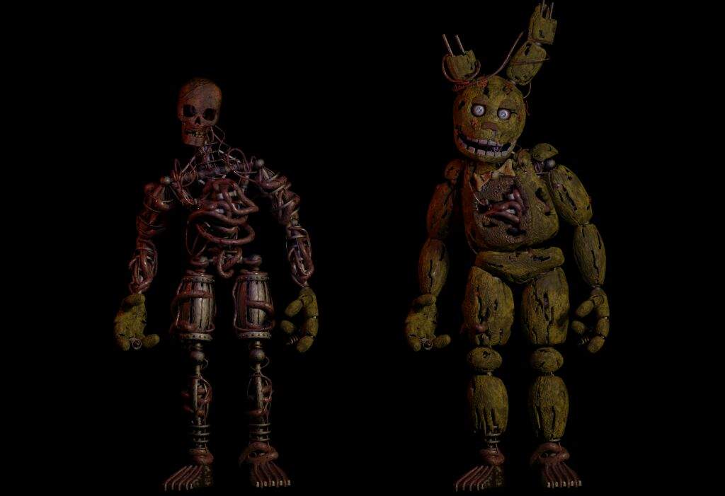 Springtrap without the upper suit. 