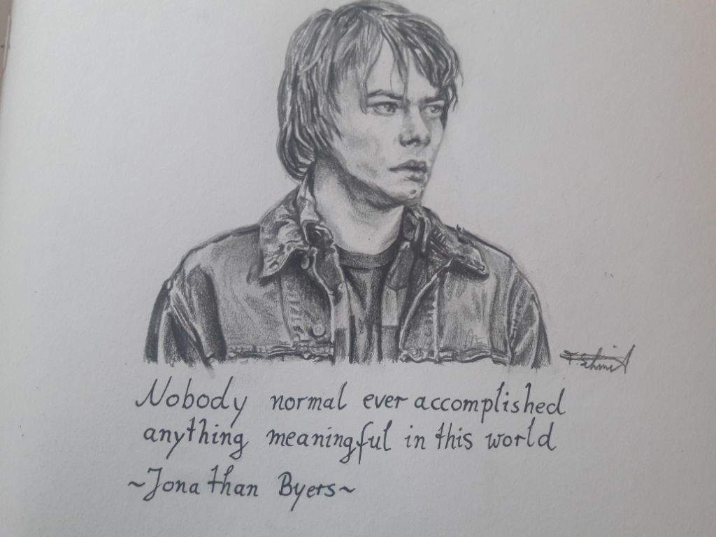 Jonathan Byers drawing | Stranger Things Amino