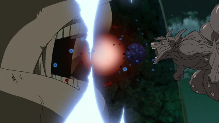 Gyūki and B jumped into action to protect the shinobi from a Tailed Beast B...