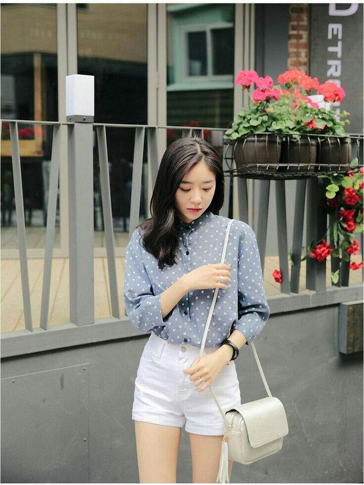 cute korean outfits shorts