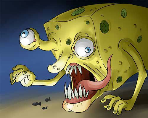 Look at this scary spongebob f-art | SpongeBob SquarePants Amino