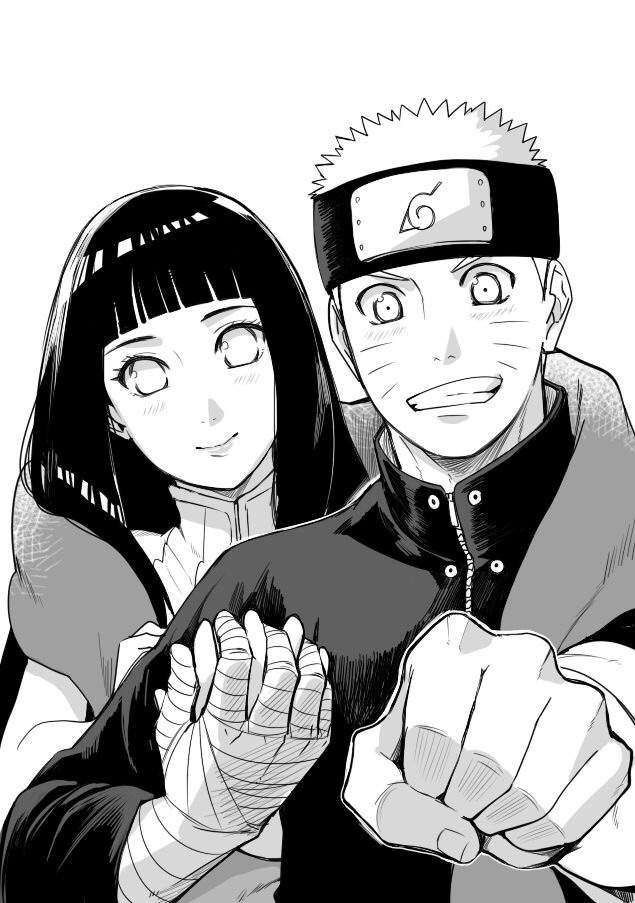 Naruto Uzumaki and Hinata Hyuga from Naruto Shippuden | Speed Drawing ...