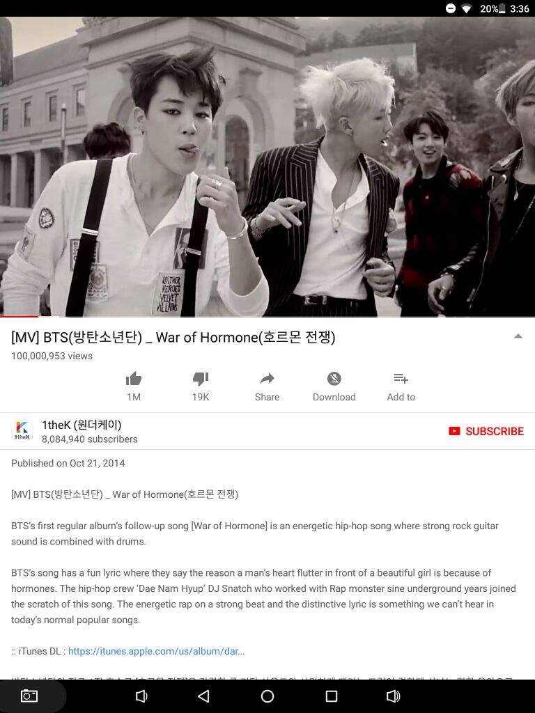 Mv Bts War Of Hormone Reached 100m Views Armys Amino 0645