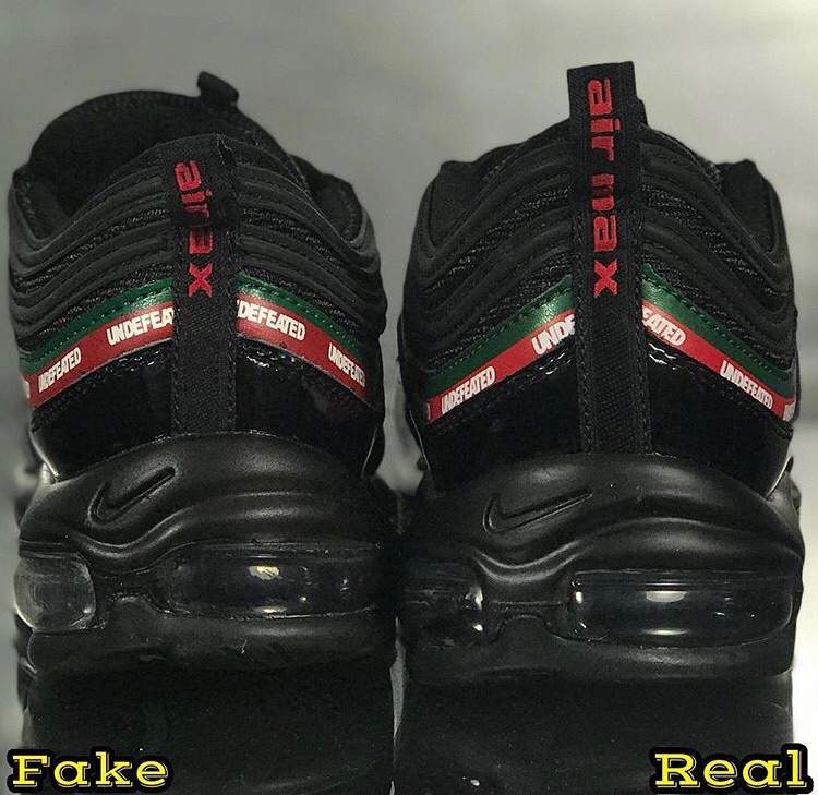 air max 97 undefeated fake vs real