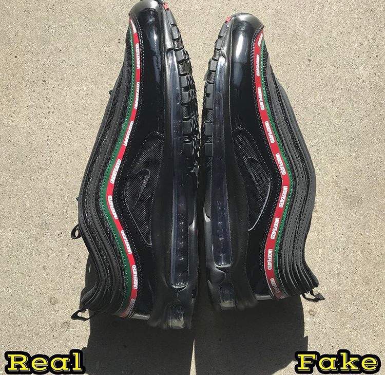 nike air max 97 undefeated white real vs fake
