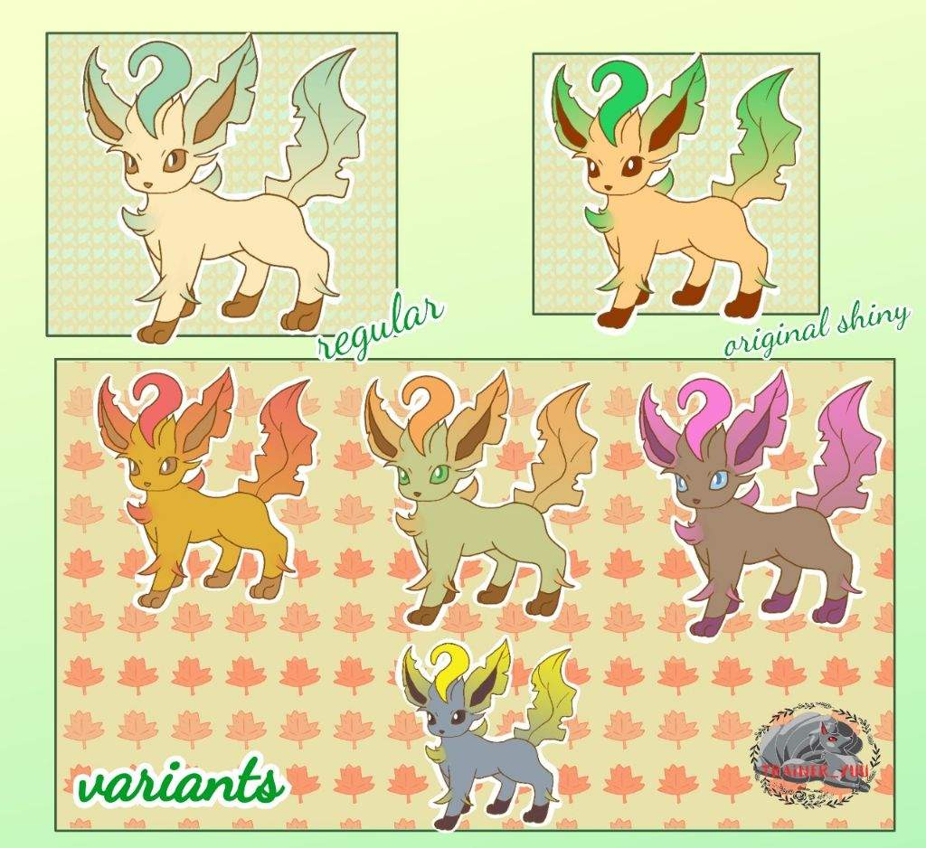 Leafeon shiny variants Pokémon Amino