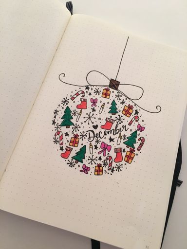 December Cover Page | Bullet Journal Amino