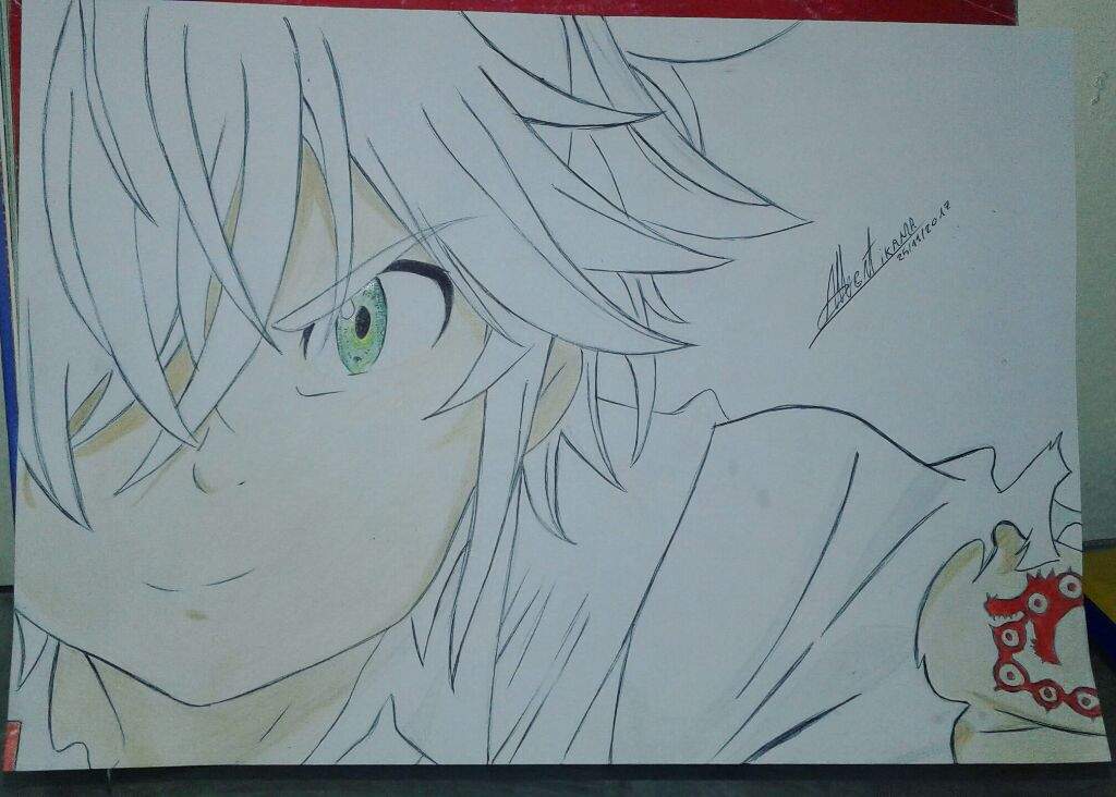 Voici Mon Dessin Meliodas 7ds Anime Manga Et Dessins Amino