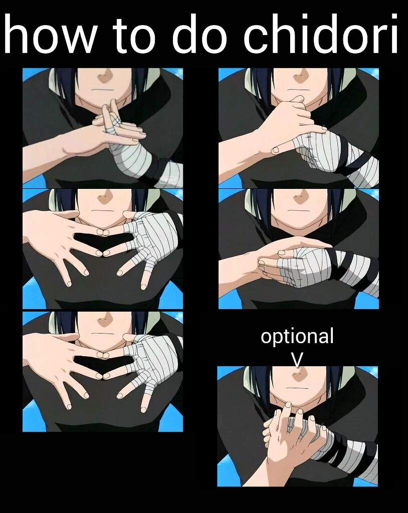 Naruto Hand Signs Chidori.