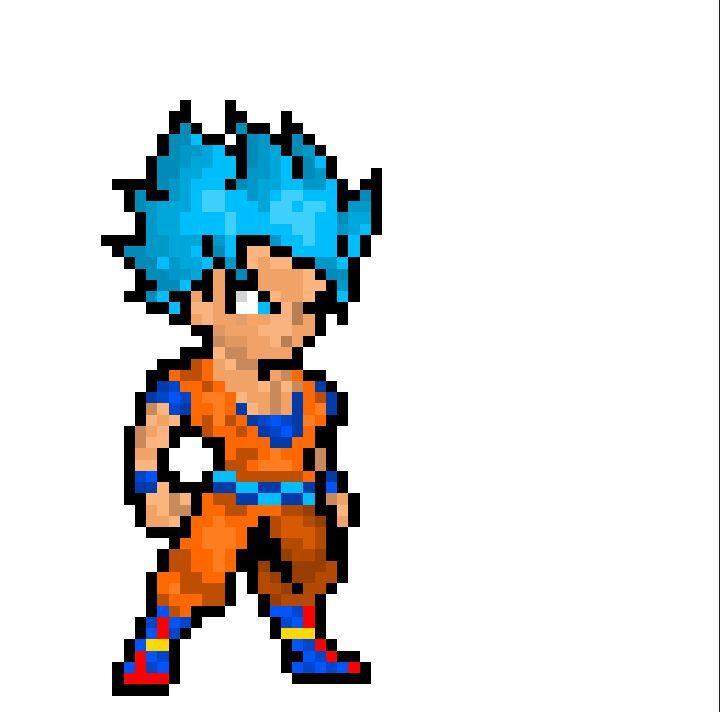 Goku pixel art 64x64 | Pixel-Arts Amino