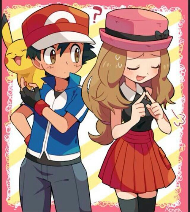 Ash and Serena.
