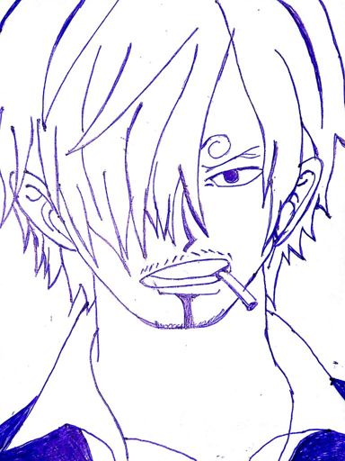 Sanji ball pen sketch | One Piece Amino