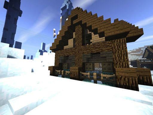 Spruce Log Houses | BloodyCheeze | Minecraft Amino