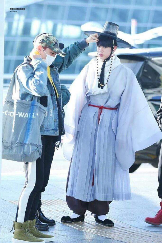 Jin wearing Hanbok | ARMY's Amino