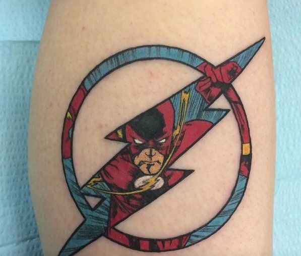 the flash superhero tattoos  Sharpie tattoos Tattoos Flash tattoo