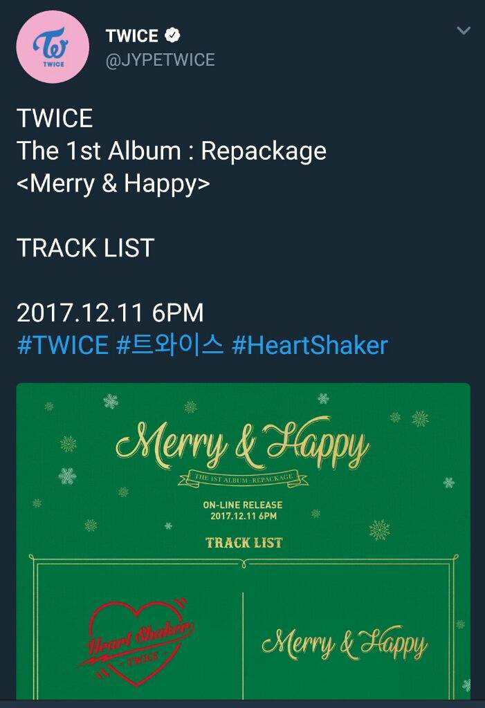 Twice Heartshaker Album Tracklist Is Out Twice 트와이스 ㅤ Amino