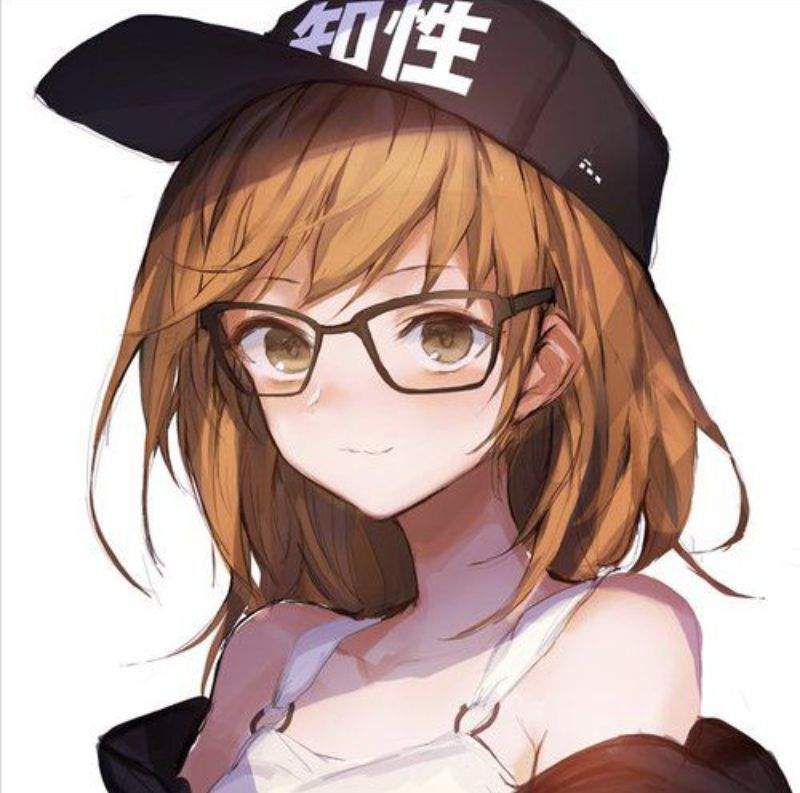 Anime girls with glasses