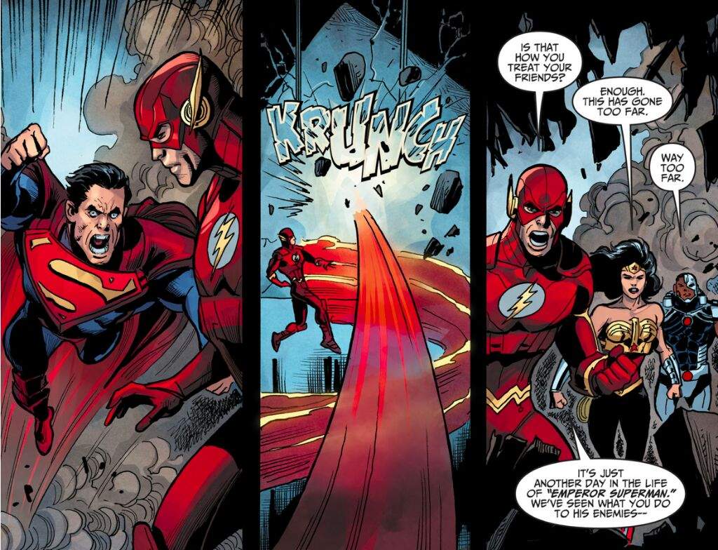 Superman get beat up  The Flash Amino