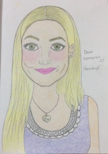 A drawing of Dove Cameron I drew | Anime Amino