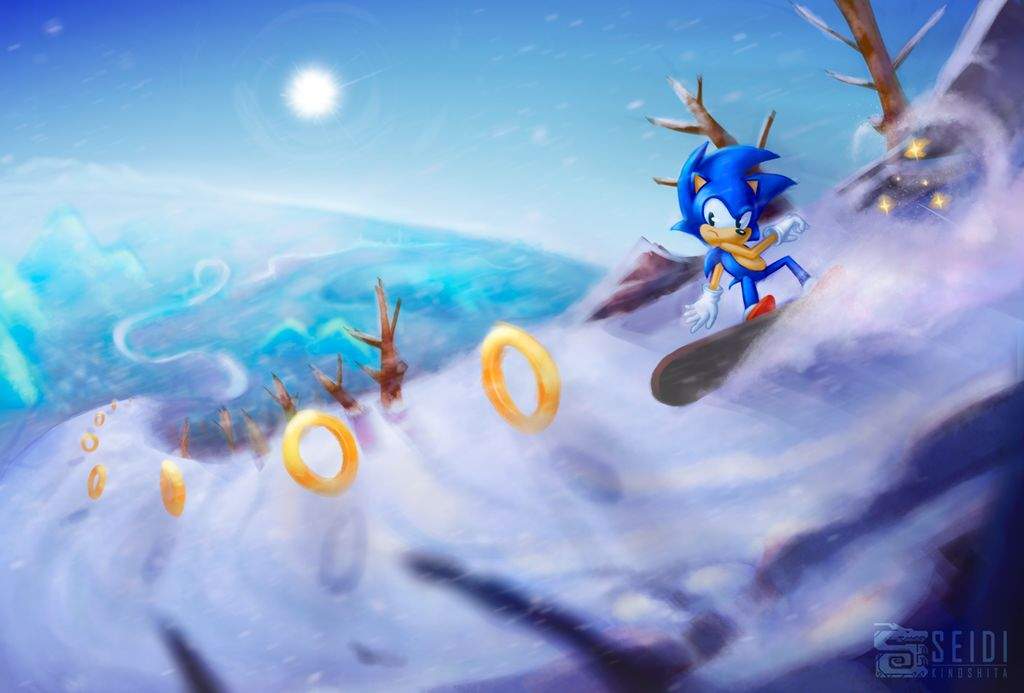 Ice Skating December Sonic the Hedgehog! Amino
