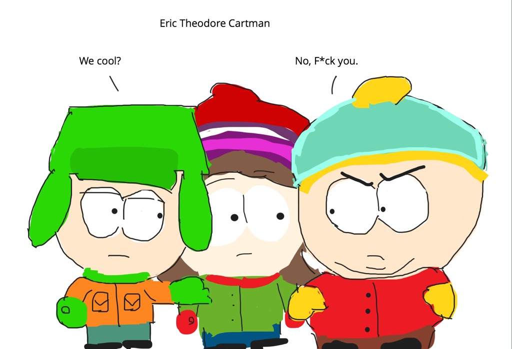 South Park Art - Cartman And Kyle.