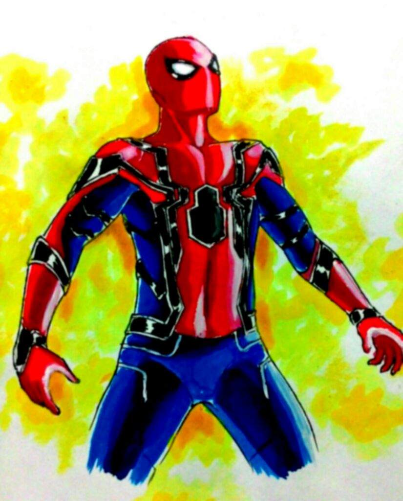 The Iron-Spider Artwork (Infinity War) | Comics Amino