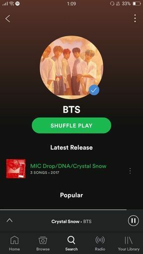 Crystal Snow On Spotify Army S Amino