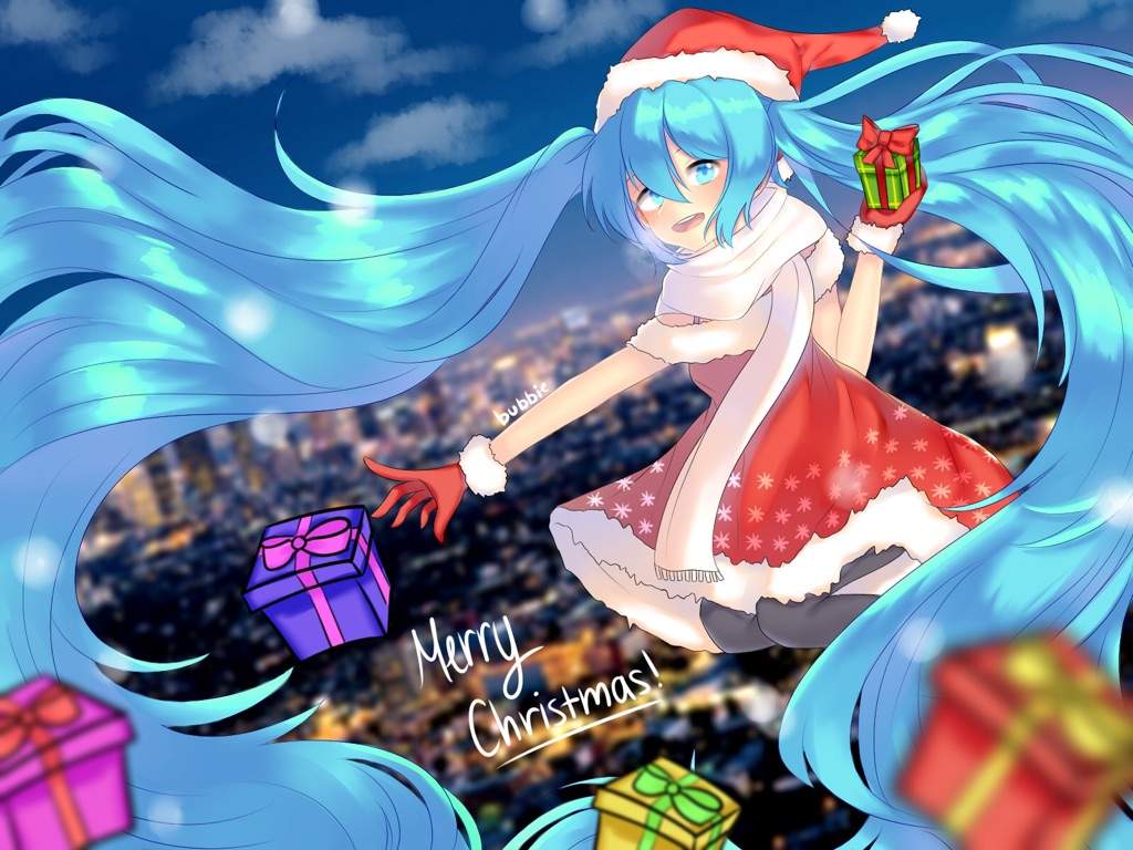 Christmas themed Miku | Vocaloid Amino