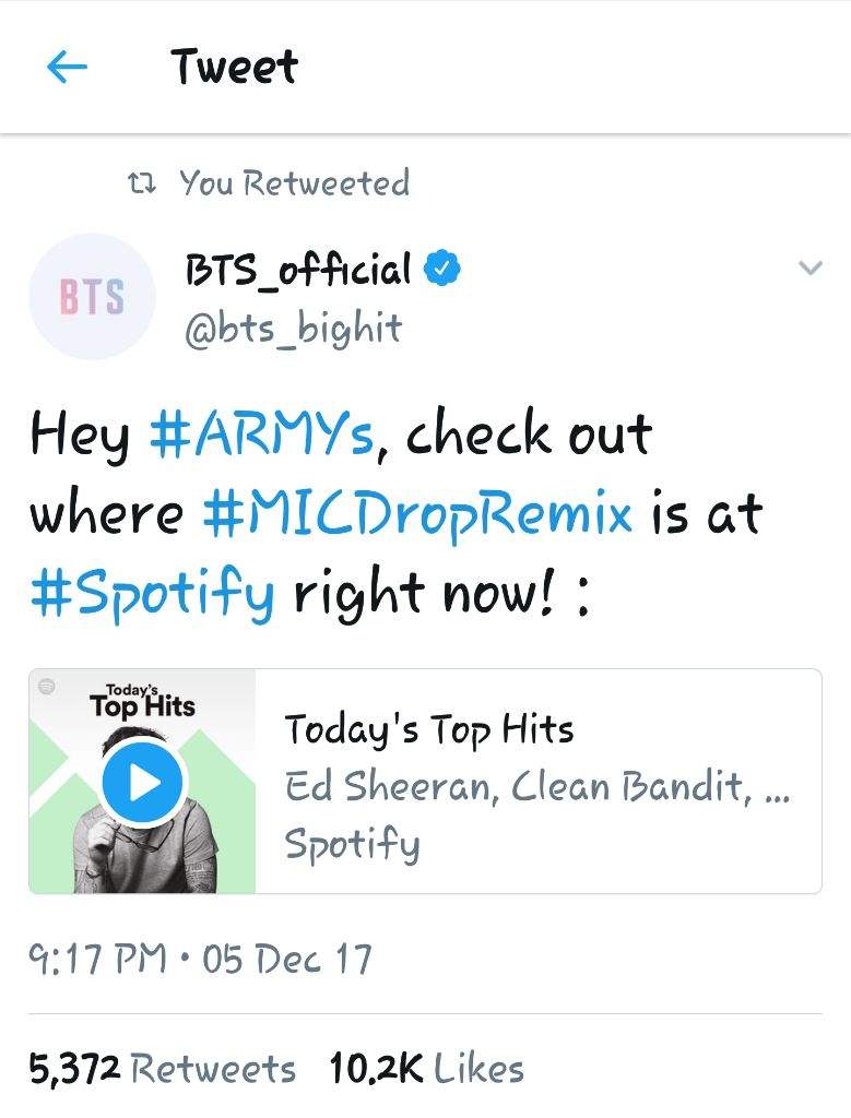 Mic Drop Remix on Spotify! ARMY's Amino