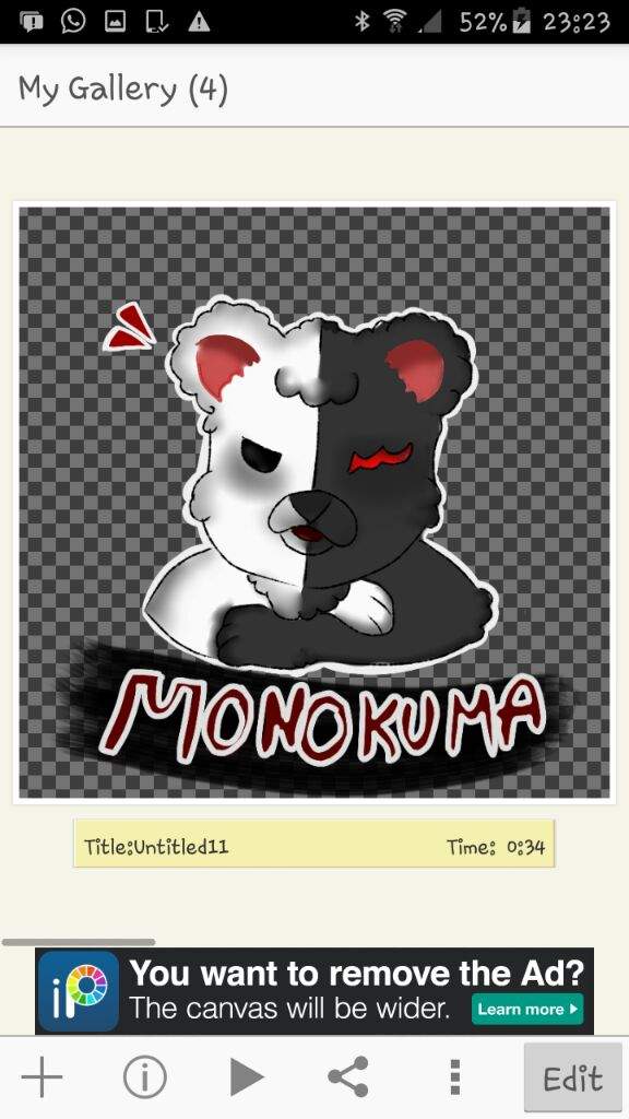 monokuma plush not from ebay