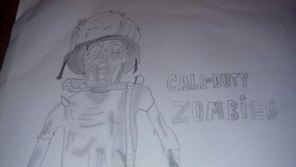 Dibujo de un zombie de call of duty bo3 5° DLC origins | Arte Anime Amino  Amino