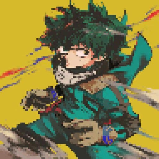 Deku pixel art anime amino