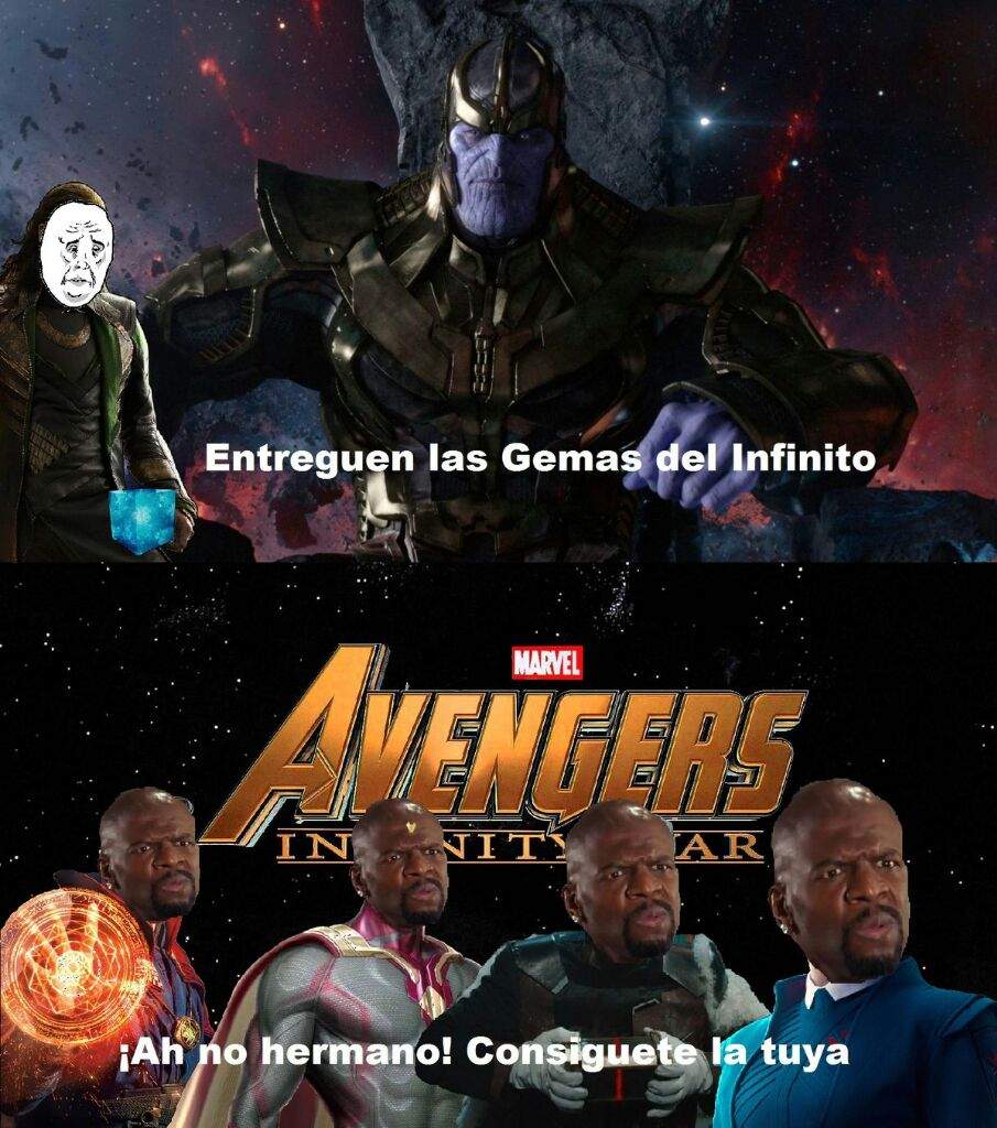 memes de infinity war + un cambio en el orden de las gemas