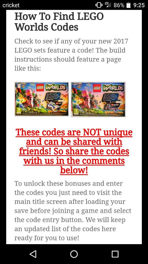 lego worlds codes key