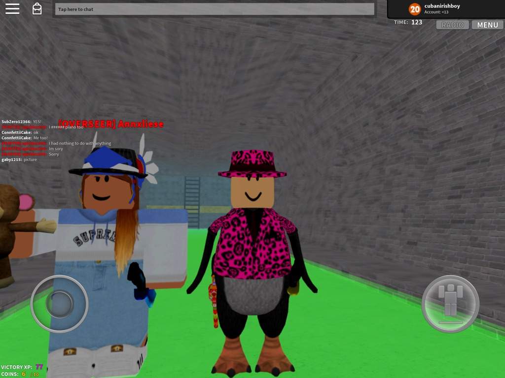 just playing roblox