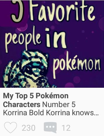 My Top 5 Pokémon Characters | Pokémon Amino