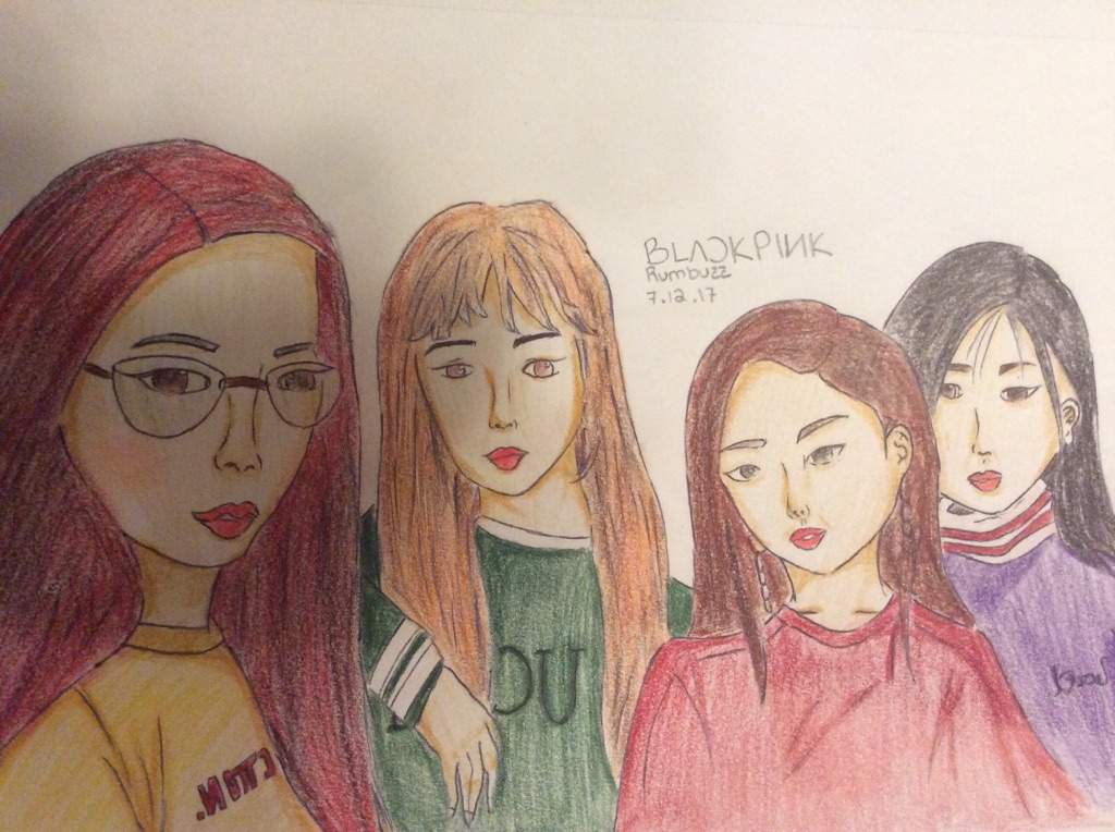 Blackpink Group Drawing - Blackpink Reborn 2020