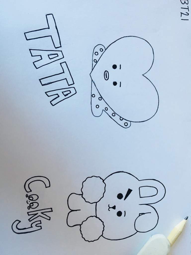 Cooky Bt21 Coloring Pages Tata / BT21 on Twitter: 