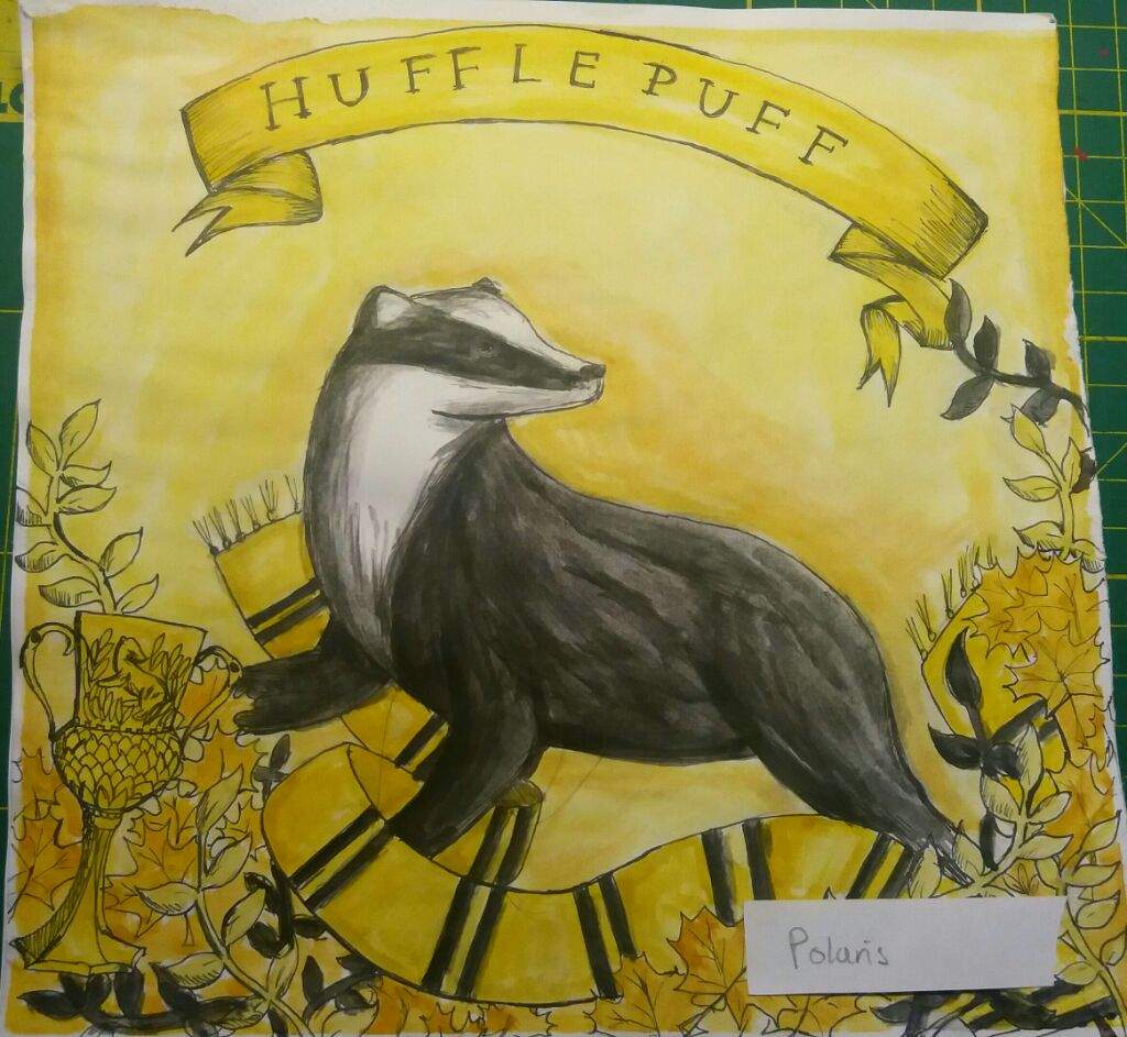 I painted this Hufflepuff related piece (as a chritmas gift for a friend wh...