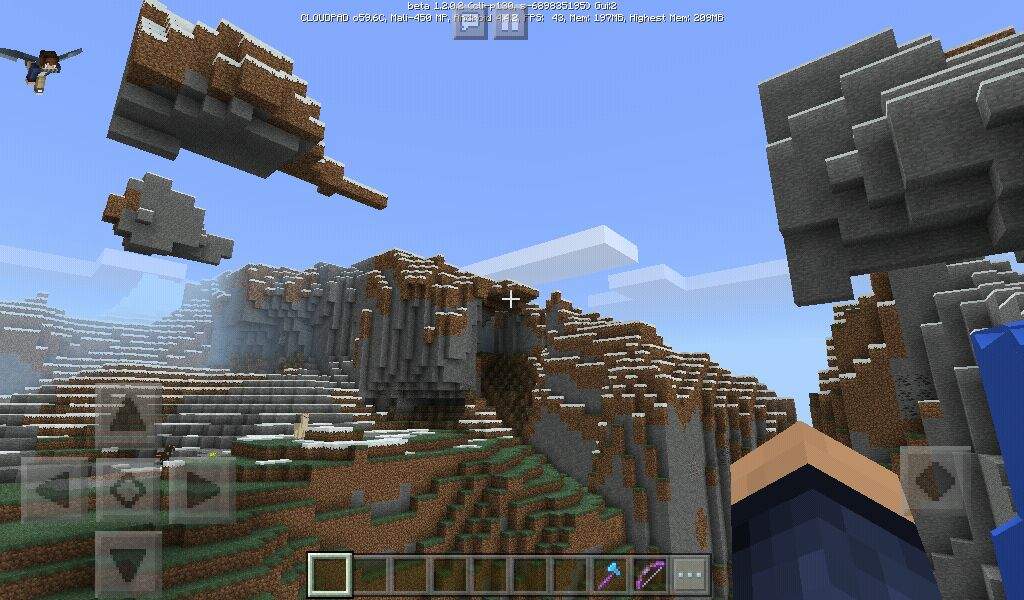 how to fly in minecraft pe 1.2.5